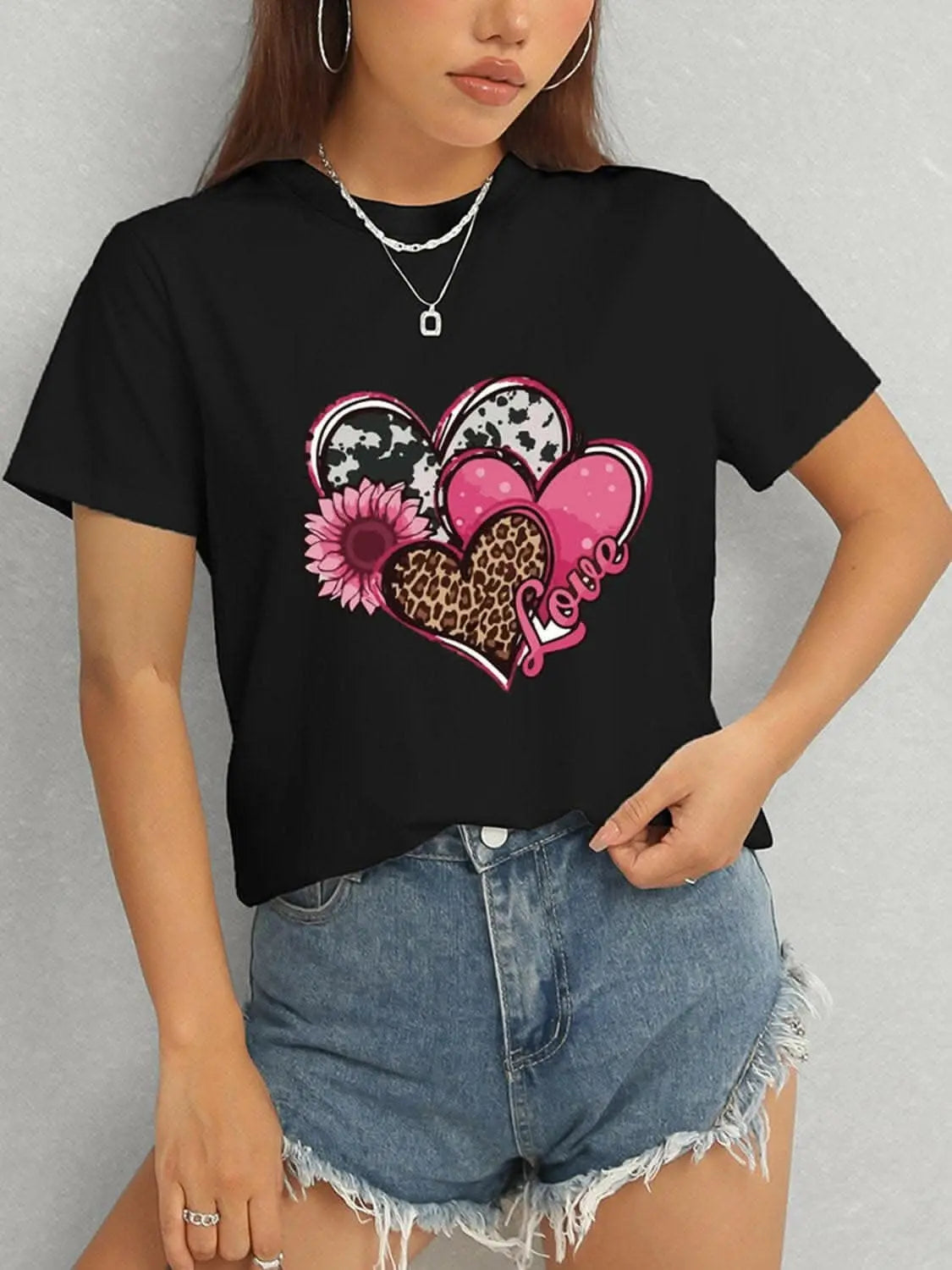 Chic sheer short sleeve blouse - Love Salve